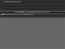 Tablet Screenshot of menhairgrowth.com
